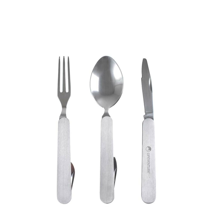 Lifeventure Gear Lifesystems Camping Tableware | Folding Cutlery Set