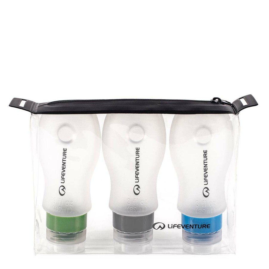 Lifeventure Gear Lifesystems Wash Accessories | Silicone Travel Bottle Set