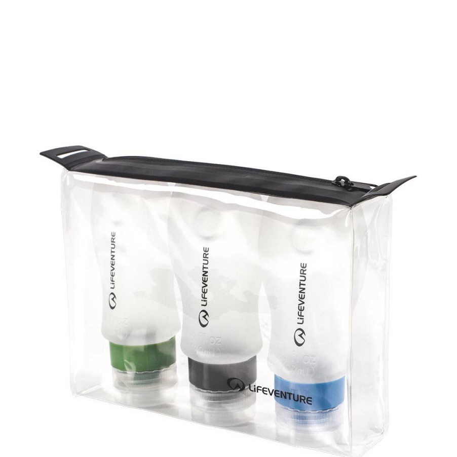 Lifeventure Gear Lifesystems Wash Accessories | Silicone Travel Bottle Set